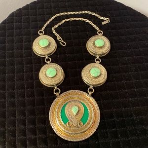 Malthus Statement Necklace in Silver